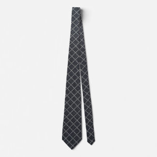 Corbata Modern Charcoal Diamond Grid Tie