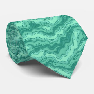 Corbata Modern Turquoise Marble Swirl Abstract Pattern