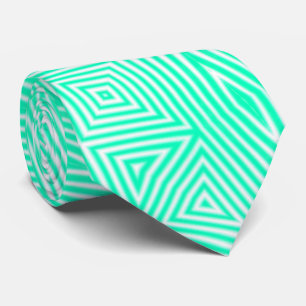 CORBATA MODERN WHITE GREEN CUTE NECK TIE