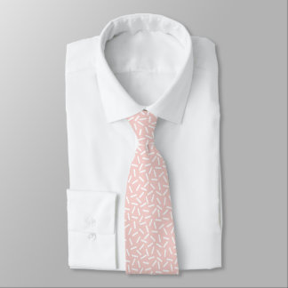 Corbata Modern white &pink 
