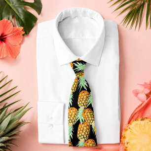 Corbata moderna chica chic tropical verano fruta piña