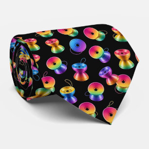 Corbata moderna con patrón de Yo-Yo