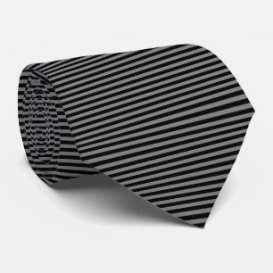 Corbata Moderna de Rayas con Pinstripe Gris y Negr