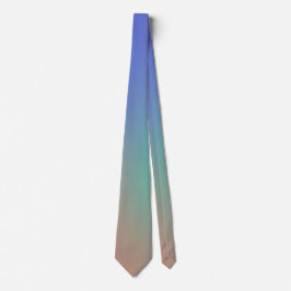 Corbata moderna minimalista con gradiente de azul 