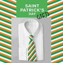 Moderna y elegante Naranja verde bandera irlandesa