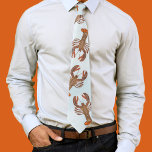 Corbata Modernas langostas de marisco de moda coloridas<br><div class="desc">Este diseño presenta patrones modernos langostas azules, abuelo del marido del padre padre, crustáceos de mariscos de moda moderna, garras de bogavante con forma de vida marina, cangrejos y langostas de vacaciones, Massachusetts y Maine con langostas coloreadas rojas, crucero de vida silvestre oceánica, fresco único y hermoso animal, ideas de...</div>