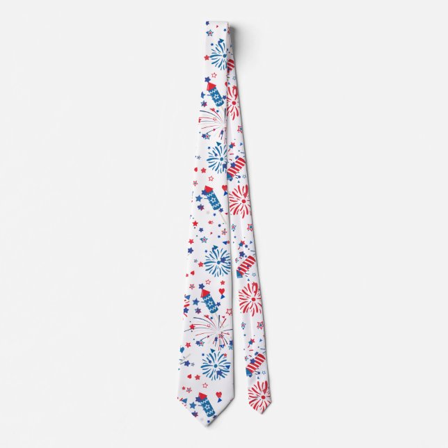 Corbata Moderno 4 de julio Patrón 03 (Anverso)