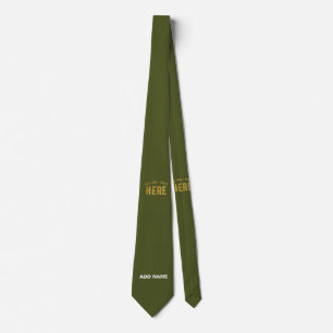 CORBATA MODERNO EJÉRCITO PERSONALIZADO VERIFICADO VERDE VE
