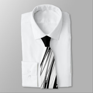 Corbata Moderno negro y blanco