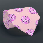 Corbata Moderno Púrpura Púrpura Disco Patrón Ball Pastel R<br><div class="desc">¡Baila,  baila! Diseño de espejisbol disco de siempre para cada reina bailarina. Discoteca ilustracion patrón rosa estética de la decoración de la casa,  productos fiestas y regalos.</div>