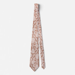 Corbata Moderno Royal Rosa Gold Powder Lace