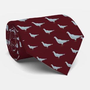 Corbata Moderno y elegante Burgundy Dove Patrón sin inconv