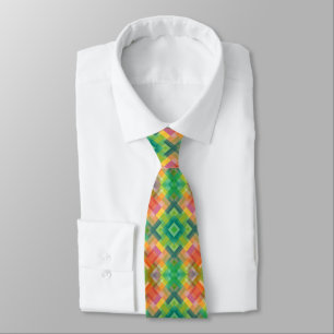 Corbata Moderno y elegante cuadrado Triángulos Patrón de p