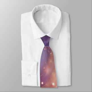 Corbata Moderno y elegante Mármol de oro morado personaliz