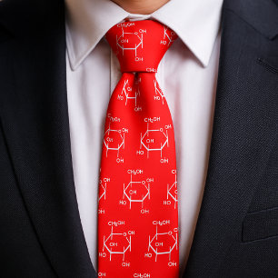 Corbata Molécula de glucosa Química Ciencia Tema Rojo