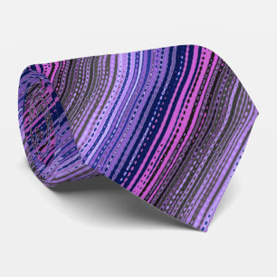 Corbata Molécula Variada Violeta A Dos Bandas