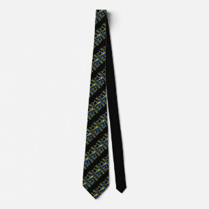 Corbata Molon Labe Guerrero Espartano Decoración Azul Amar