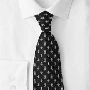 Corbata Momia negra de Halloween