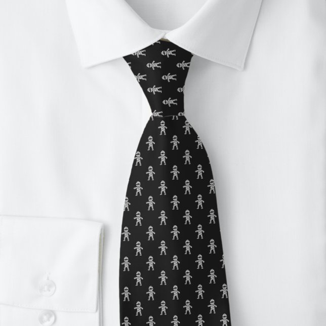 Corbata Momia negra de Halloween (Subido por el creador)