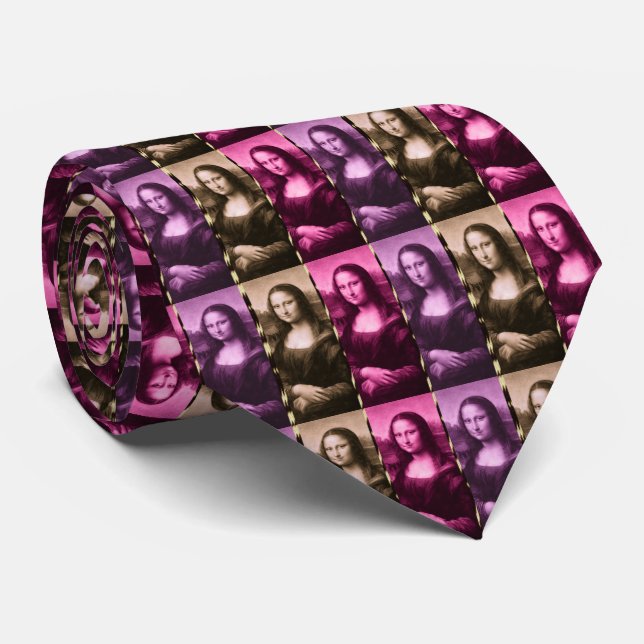Corbata Mona Lisa Chocolate Púrpura (Enrollado)