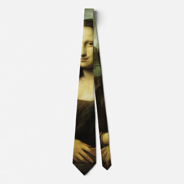 Corbata Mona Lisa de Leonardo da Vinci, arte renacentista (Anverso)