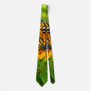 Corbata Monarca Sobre El Tejido De Cuello De Lantana