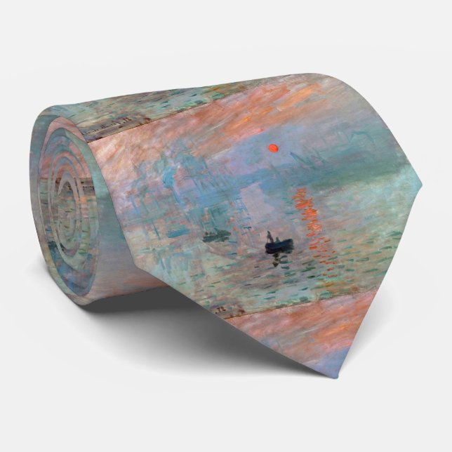 Corbata Monet, " Impression, Sunrise " ネクタイ (Enrollado)