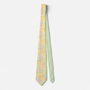 Corbata Mono de Pascua/estampado de primavera