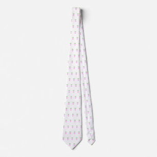 Corbata Mono de piña rosa tropical lindo