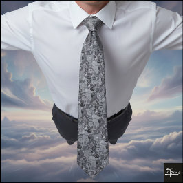 Corbata Monochrome Abstract Dense Organic Geometric Repeat