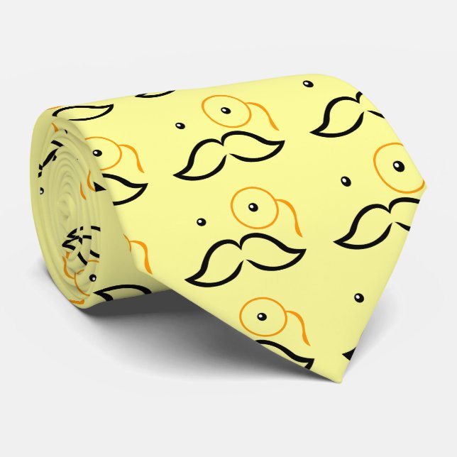 Corbata Monocle y Mustache (Enrollado)