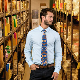 Corbata Monogram Aztec Tribal Geometric Pattern