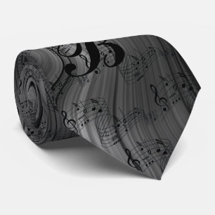CORBATA MONOGRAM MULTI-MÚSICA NOTAS NECK TIE
