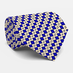 Corbata Monograma Azul Real