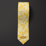 Corbata Monograma botánico amarillo crema de mantequilla<br><div class="desc">Mejore su conjunto boda con nuestro empate de cuello bucal amarillo monograma amarillo crema. El color amarillo crema y el diseño botánico exudan elegancia. Póngalo en pareja con nuestros calcetines para completar su sofisticado aspecto.</div>