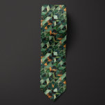 Corbata Monograma de acuarela verde y cobre<br><div class="desc">Colores de color verde y cobre Monograma Necktie se parece en cierto modo a un cristal manchado, probablemente por la combinación de ángulos afilados y tonos de acuarela. Los resaltados de cobre le dan un toque llamativo al diseño. Asegúrese de comprobar los calcetines que coinciden, que tienen el mismo diseño....</div>
