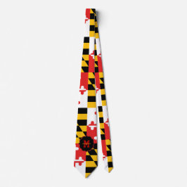 Corbata Monograma de bandera de Maryland Pata de Cuello Pe