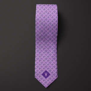 Corbata Monograma de Mandala de Joyas Purpuras