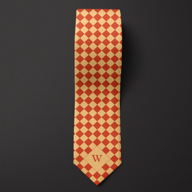 Corbata Monograma de Naranja Casual controlado (Subido por el creador)