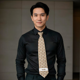 Corbata Monograma de perro de Boxer