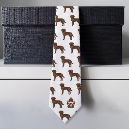 Corbata Monograma del modelo de recuperación de Labrador m