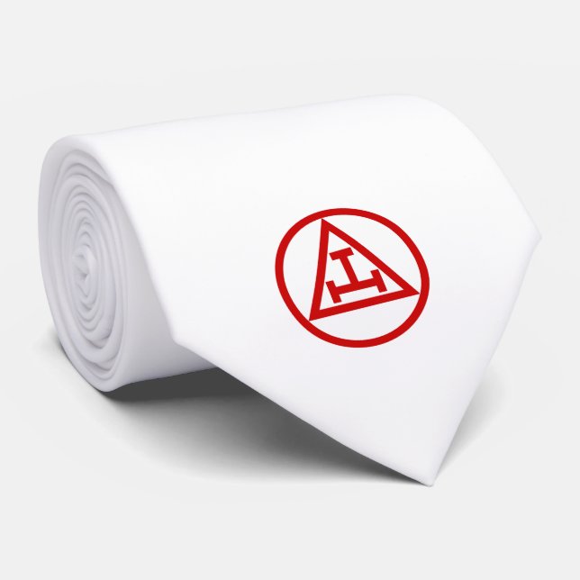 Corbata Monograma Masónico Masónico de Real Arco (Enrollado)