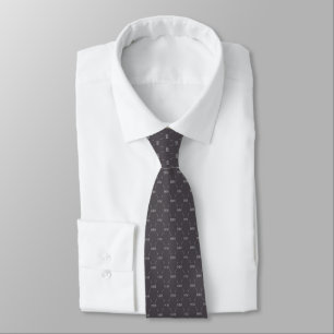 Corbata Monograma moderno con diseño