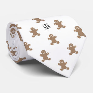 Corbata Monograma Patrón de hombre de pan de jengibre