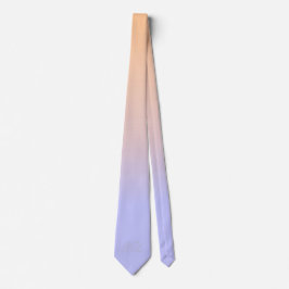 Corbata Monograma Peach Purple Ombre Fascado
