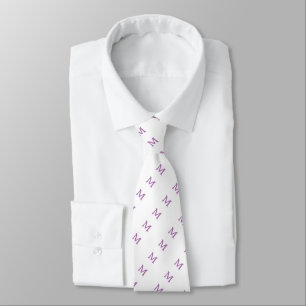 Corbata Monograma Personalizado Lilac