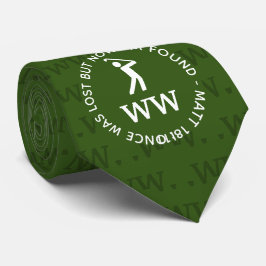 Corbata Monograma verde personalizado de GOLF