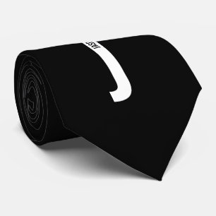 Corbata Monograma y nombre personalizados en negrita moder