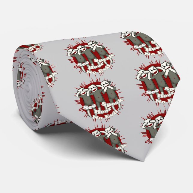 Corbata Monos que No Hablan Mal (Enrollado)