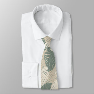 Corbata Monstera Jungle Hawaiano Hojas Tropicales - Salvia